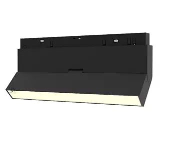 Mufasa 12 Watts Adjustable Diffuser LED Magnetic Track Light Black Body Finish Spot Light/Focus Light (for Magnetic Track Rail System) | Track Rail NOT Included | (Warm White)