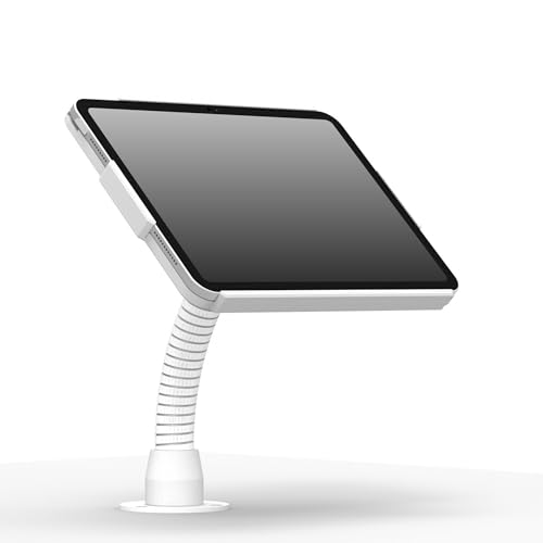 VidaMount White Open Enclosure and Flexible Desk/Wall Surface Mount [Bundle] Compatible with Samsung Galaxy Tab S9 FE 10.9