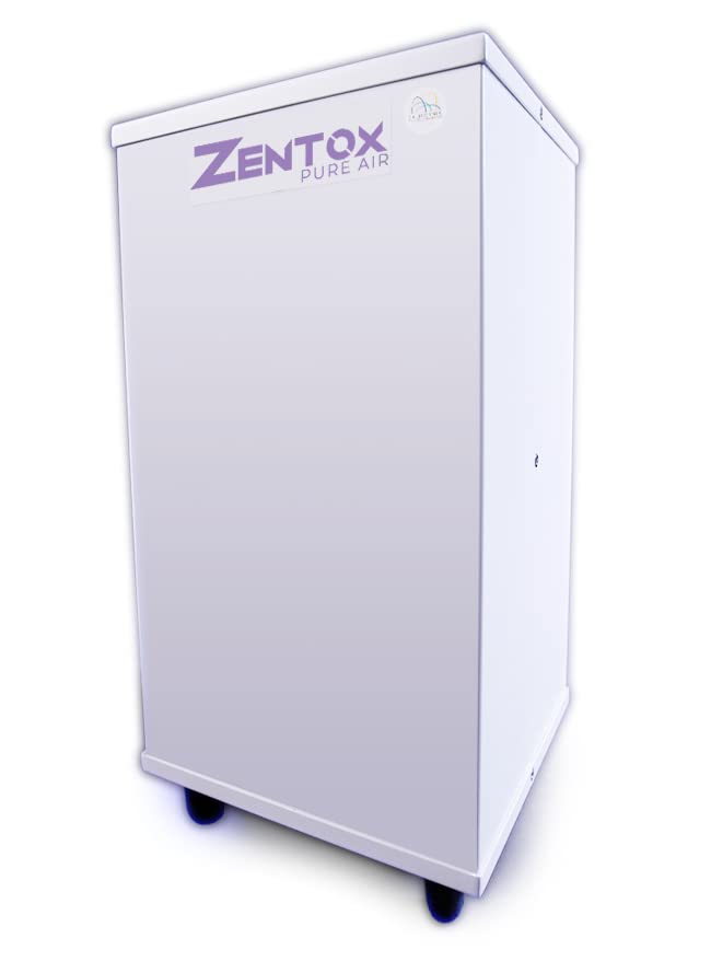 Zentox Pure Air 200 Hospital Grade Air Sanitizer Destroys Viruses, Bacteria, Organic Compounds in Wildfire Smoke, Eliminates Odors, CARB Approved, Covers 1,200 Sq. Ft.