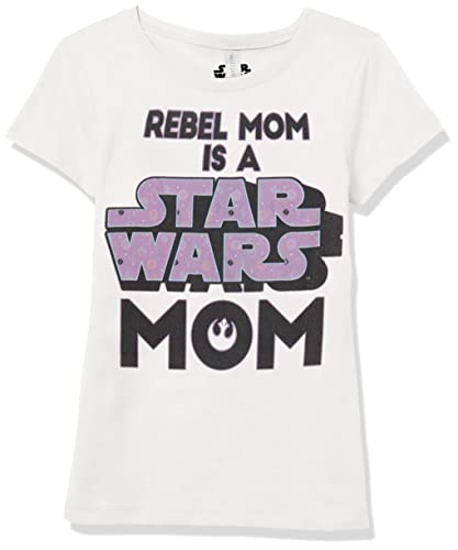 T-shirt Star Wars pour fille blanc taille XS en coton à manches courtes
