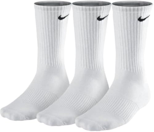 Nike Crew Cut Socks 3 pack (XL (Fits mens shoe size 12-15), White)
