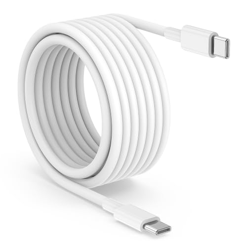Image of 1Pack 15ft USB C to C Cable, 60W Type C to Type C Fast Charging Cord for iPhone 17 16 15 Pro, Pro Max, Plus, iPad Pro, MacBook Air 13 inch, iPad Pro, Air, for Samsung Galaxy S25 and More
