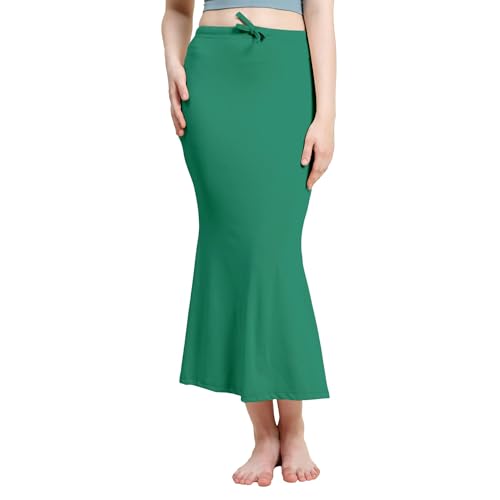 Image of Amazon Brand - Anarva Women Cotton Blended Saree Shapewear Regular Petticoat Skirt For Saree
