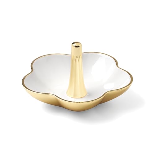 kate spade new york Make It Pop Metal Ring Dish White