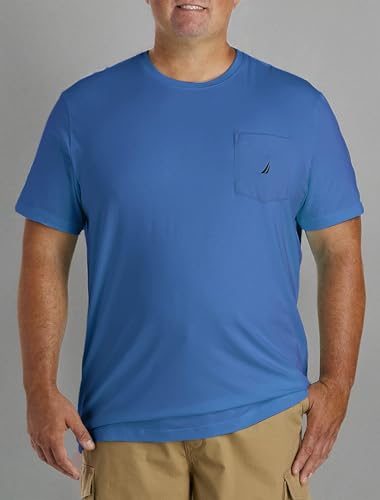 Nautica Mens Solid Crew Neck Short-Sleeve Pocket T-Shirt4