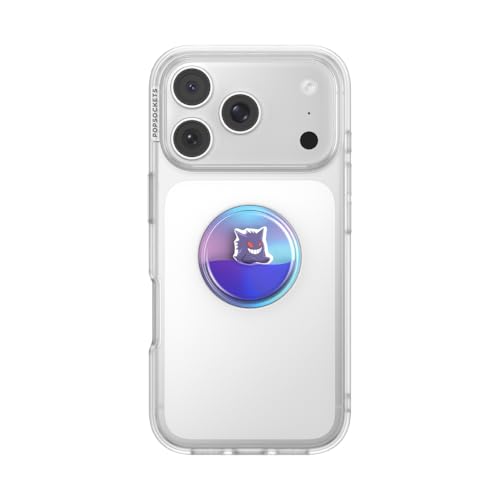 Image of PopSockets PopTop, Adhesive Phone Grip with Swappable Top, Pokemon - Squishy Gengar Shadow Ball