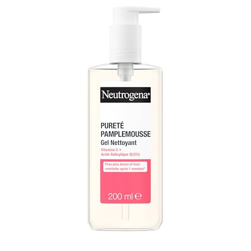 Neutrogena Gel de pureza pomelo (tubo de 150 ml) – Limpiador facial con vitamina C y ácido salicílico (0,5%