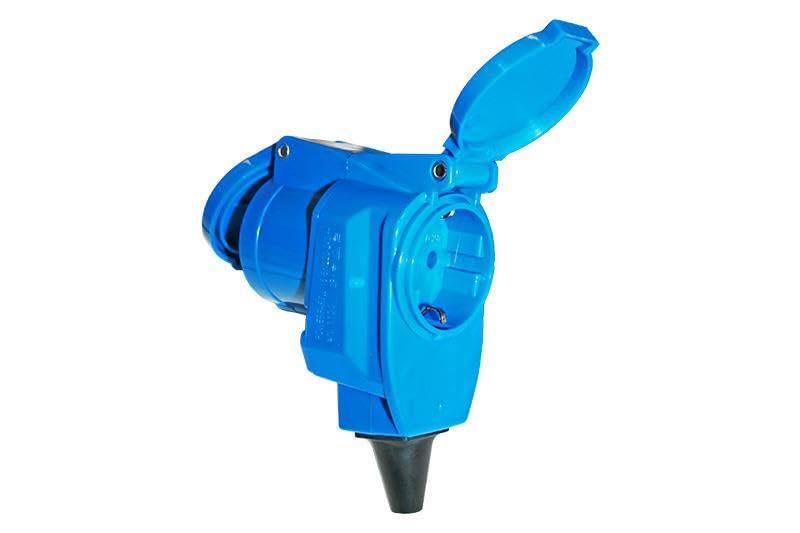 WINKELKUPPLUNG CEE/SCHUKO WOHNMOBIL STROM LANDSTECKER 220V