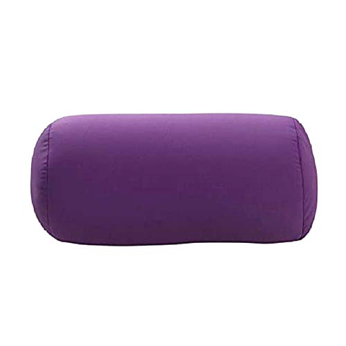 Bimhayuu Microbead Bolster Tube Pillow Travel Essentials Body Cushion Cylinder Bean Bag Throw Pillow Neck Arm Back Support for Plane Car Travel Recliner Sleeping Home Gift (Purple)
