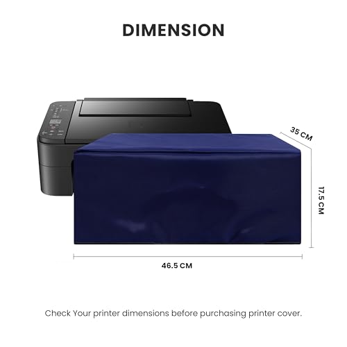 Image of Alifiya Dust Proof Washable Printer Cover for Canon Pixma TS3370s / TS307 / E3370 All-in-One Wireless Inkjet Color Printer - Blue