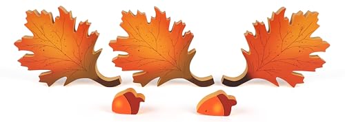 Fall Decorations for Home, 5 Pcs Oak Leaf & Acorns