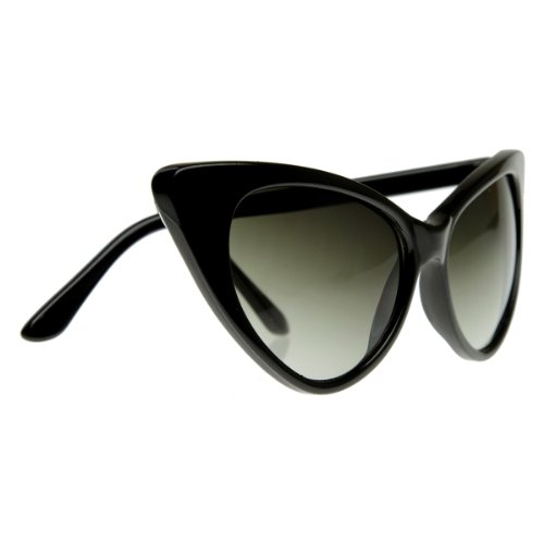 zeroUV Super Cateyes Vintage Inspired Fashion Mod Chic High Pointed Cat-Eye Sunglasses4