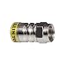 Klein Tools VDV812-627 Push-On Connector-F, RG6/6Q, Male, 10-Pack