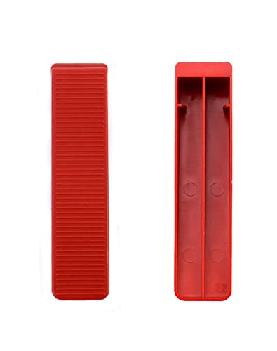 QWORK 100 Stücke Fliesenkeile, Fliesen Nivelliersystem Montagekeile für Wand und Bodenfliesen-Abstandshalter