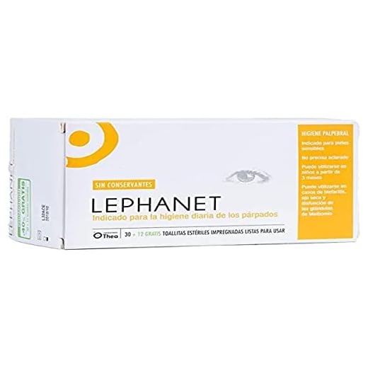 Thea Laboratorios Lephanet Estériles Ojos Toallitas , 42 Unidades