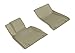 3D MAXpider All-Weather Floor Mats for Genesis G80 RWD 2017-2020 Custom Fit Car Floor Liners, Kagu Series (1st & 2nd Row, Tan)