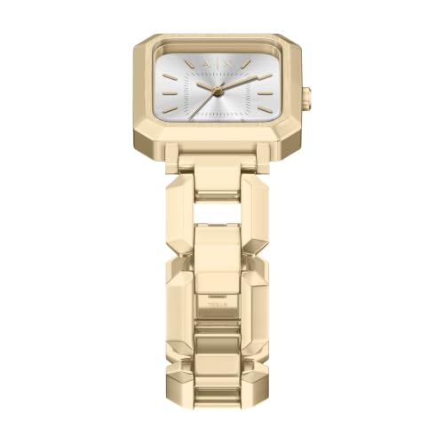 Image of Armani Exchange A|X Women's Watch, Square Three-Hand Stainless Steel Watch for Women