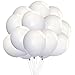 HakunaMatata White Balloons 100pcs 12 inch White Party Balloons Latex Balloons Birthday Balloons Helium Balloons