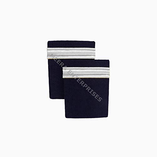 Image of Third Officer Epaulettes (Blue and Silver)-01