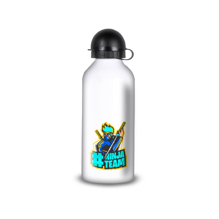 Borraccia in alluminio, in acciaio inossidabile (thermos 24h) riutilizzabile da 330 ml a 750 ml, teschio artistico (alluminio, borraccia sportiva 650 ml