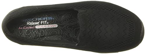 Skechers Womens Reggae Fest - Willows Loafer Flat, Black Mesh, 8.5 Us #TOP4