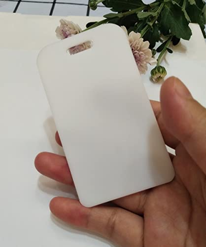 10pcs Acrylic Rectangle Luggage Tags - Keychain Blanks, Reserve Seating Tag (White)4