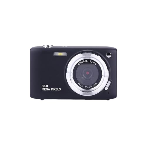 Andoer Cámara Digital D600 4K Cámara Compacta con Pantalla de 58MP y 2,88' con Zoom de 16x para Fotografía Viajes Vlog