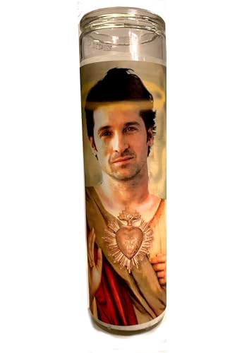 Patrick Dempsey Celebrity Parody Devotional Prayer Candle