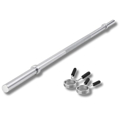 Lisaro Langhantel-Stange mit Schnell-Federverschlüssen 120/160/182 cm -...