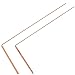 SOLUSTRE 2pcs Dowsing Rod Brass Dowsing Rod Portable Divining Probe Rod Portable Probing Rod Detect Gold Water Locating Lost Items