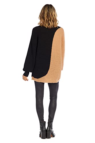 Image of Mud Pie Women's Maple Womens Colorblock Oversize Sweater