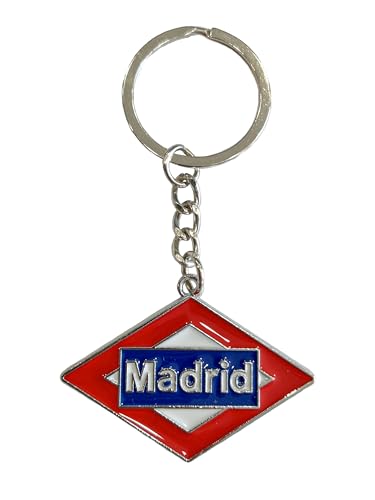 Durabol Llavero de Oso y Madrid Metro de Madrid y Cibeles, Cobre Dorado Niquelado Estañado (Metro madrid)