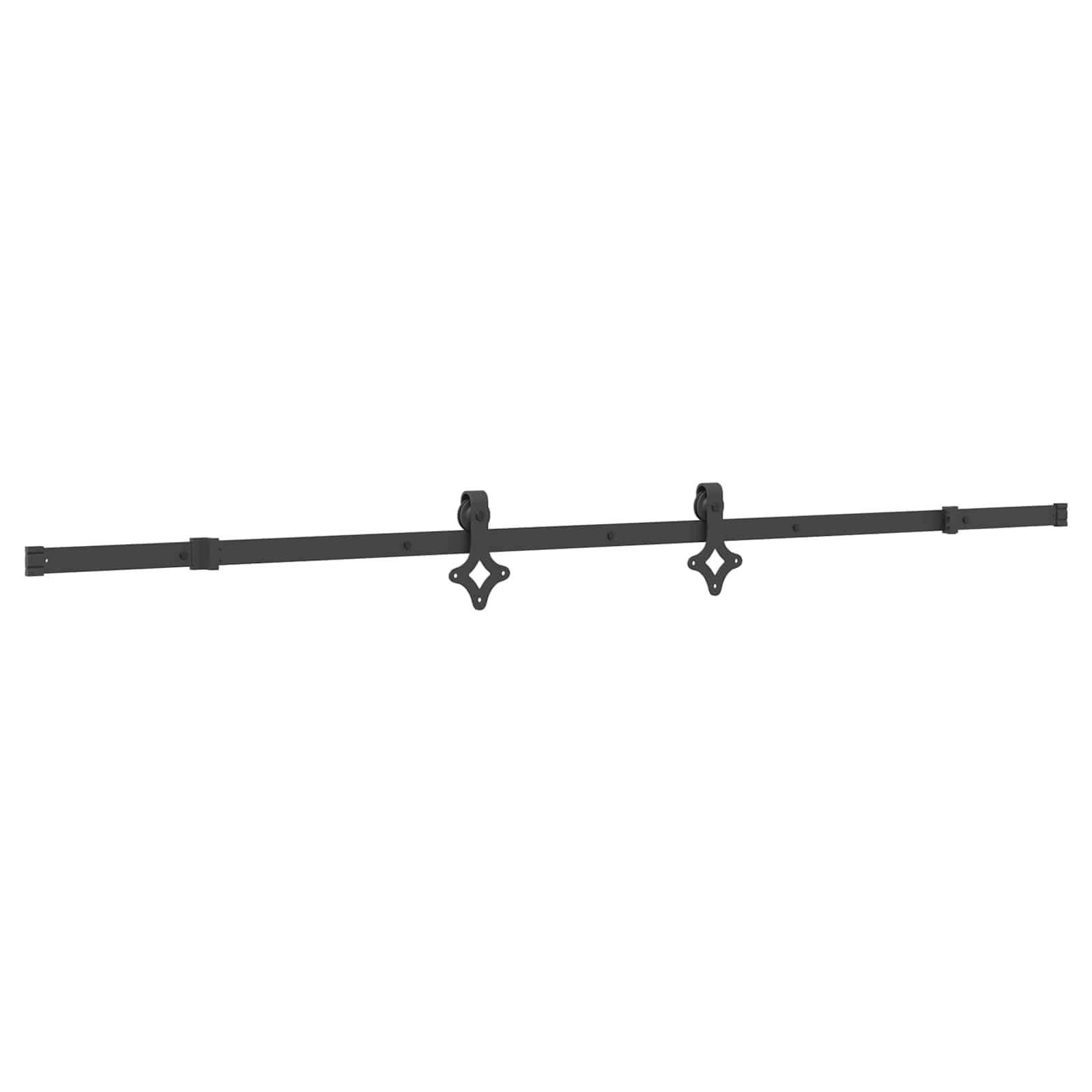 vidaXL Puerta Corredera Narvik Natural y Negro 100 x 210 cm (213,5 cm), Tira de Puerta corrediza Moderna, Granja Funcional, riel de Madera para Decorar y Dividir Espacios Interiores