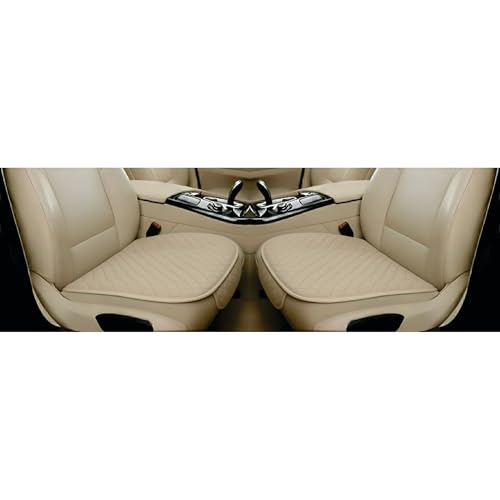 Image of AURAFRESH Car Seat Protector Cushions Cover, Airbag friendaly. (BAIGE, 3PC Front& Rear SEAT)