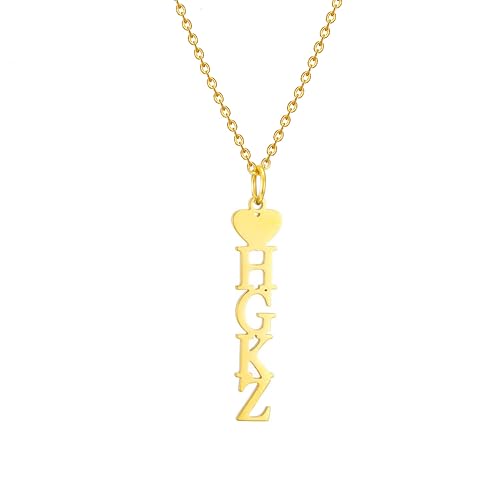 RWQIAN Prénom Personnalisé Collier En Acier Inoxydable Nom Personnalisé Chaîne Femmes...