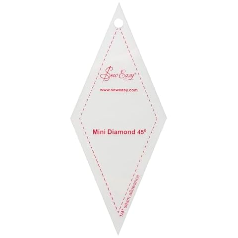 Sew Easy Mini 45° Diamond Template for Quilting Cover