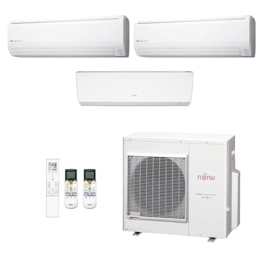 Ar-Condicionado Multi Split Inverter Fujitsu 35.000 (1x Evap HW 9.000 + 2x Evap HW 18.000) Quente/Frio 220V