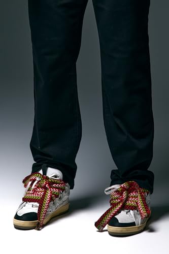 ANANKE Straight Leg Jean | Men’s Cotton Stretch Denim Mid-Rise Relaxed Fit Zip Fly Coin Pocket4