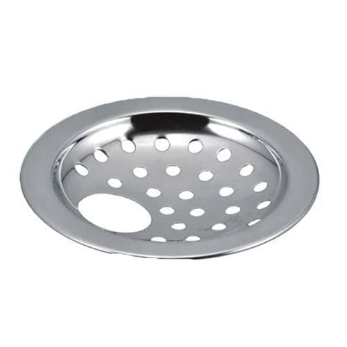 COATS Stainless Steel Drain Strainer Cover Jali with Hole |Pack of 2| for Kitchen Sink, Bathroom, Wash Basin, Washing Machine | Floor Stainless Steel Jali with Chrome Finish - Silver /3-inch