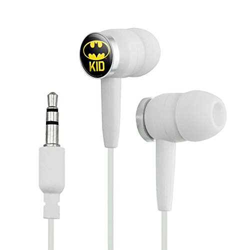 GRAPHICS & MORE Batman Bat Kid Shield Logo Novelty in-Ear Earbud Headphones
