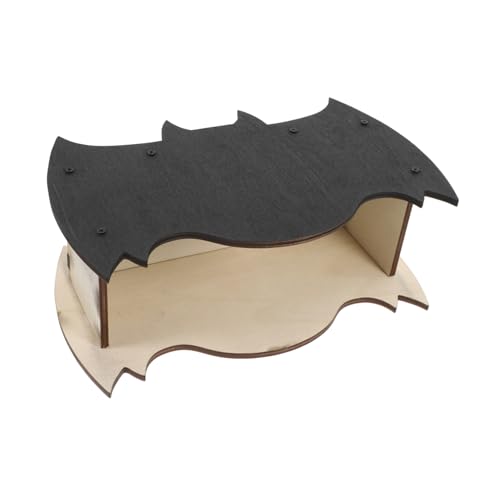 PRETYZOOM Fledermaushaus Aus Holz Fledermausunterstand Für Draußen Fledermauskasten Handgefertigt Hängekäfige Für Fledermäuse Robustes Fledermausbehausung Zur Wandmontage