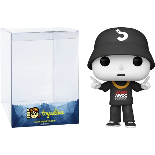 Jabbawockee Z (Chase): P O P ! Icons Vinyl Figurine Bundle With 1 Compatible 'Toysdiva' Graphic Protector (072 - 59394 - B / A)