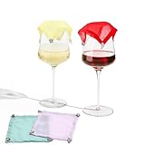 DRXX FEXE Wine Glass Covers to Keep Bugs Out,Weighted Outdoor Wine Glass Covers,Set of 4,Multicolor Set,Breathable,Reusable Drink Tops,for Picnics and Outdoor Dinners