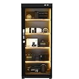 Re:CLEAN リクリーン 155L 防湿庫 NEXT デジタル湿度計 5年保証 ドライボックス カメラ収納ケース カビ対策 鍵付き (ブラック, RCN-155D)