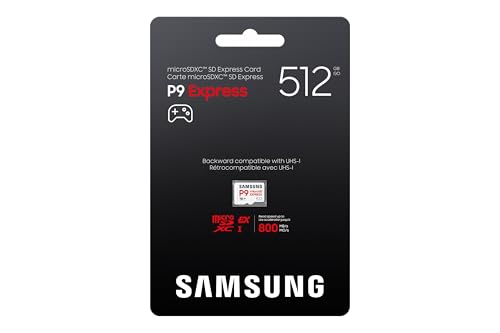 Carte mémoire Samsung Micro SDXC P9 express classe U3 V30 A1 PCIe Gen3.0x1 NVMe 1.3 Lecture SD Express 800 Mo/ UHS I 90 Mo/ 6 Prot intégré MB MK512TWW - vue 6