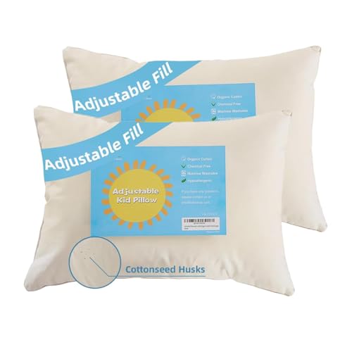 10 Best Organic Cotton Pillows for a Luxuriously Comfortable Sleep 7 LOFE Organic Kids Pillow - 16x22 2-Pack