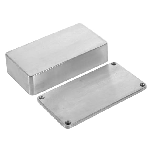 Hoite Aluminium-Projektgehäuse-Box-Effekt Aluminium-Box Metall-DIY-Projekt Korrosionsbeständiges wasserdichtes elektrisches Gehäuse Instrumentengehäuse