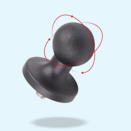Image of 25mm / 1 inch Ball Alloy 1'' Ball Adapter with 1 /4 inch-20 Threaded Stud for Action Camera & Camcorder Compatible with RAM Mounts B Size Double Socket Arm