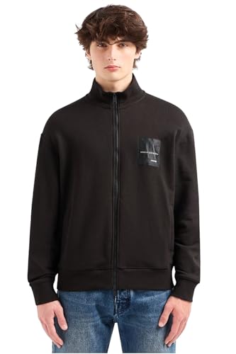 Armani Exchange Men's Limited Edition Mixmag Logo Patch Full Zip Sweatshirt