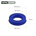 YOKIVE 10 Pcs UHS Radial Shaft Seals, Industry PU Oil Seals for Hydraulic Cylinders (Blue, 12-mm ID x 20-mm OD 5-mm Width)